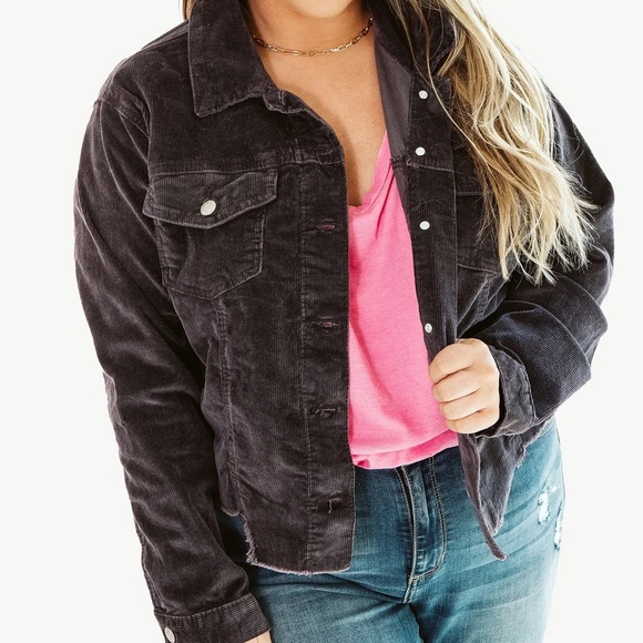 Distressed Corduroy Jacket 3X - Picture 1 of 3